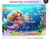 Magical Mermaid Birthday Invitation| Under the Sea Invite for Girls| Mermaid Video Invitation| Editable Mermaid Birthday Video Invitation