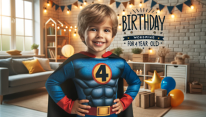 Birthday Invitation Wording for 4 Year Old