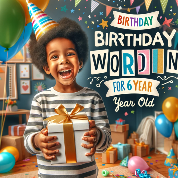 Birthday Invitation Wording for 6 Year Old