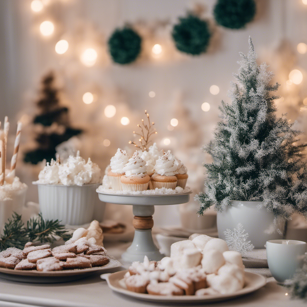 A cozy winter wonderland theme