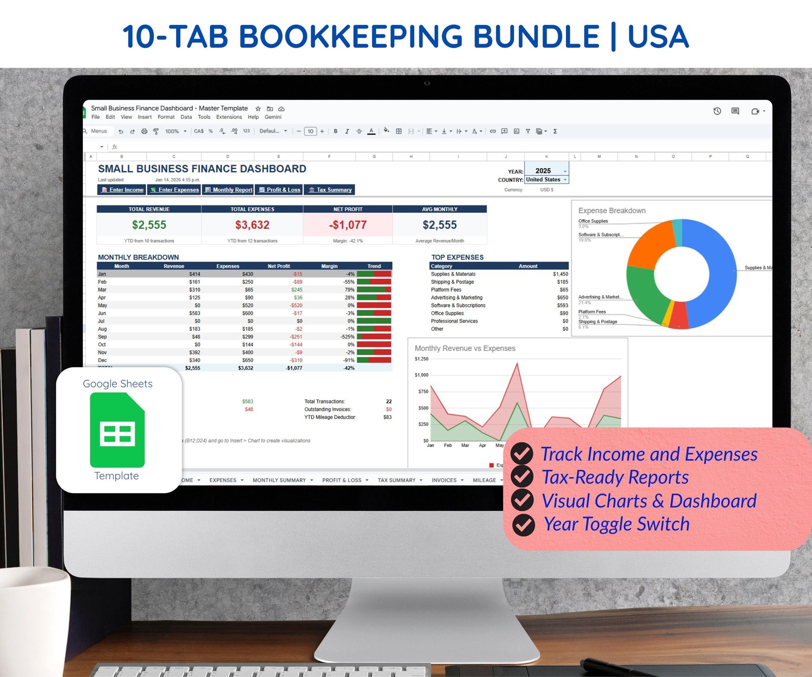 Best Google Sheets Templates for Etsy Sellers (2026 Review)