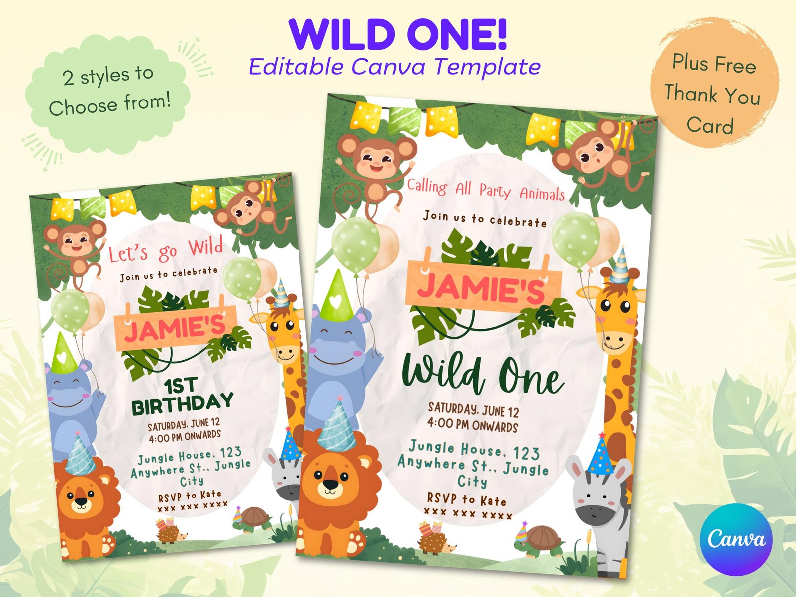 Wild One Birthday Party Ideas (Safari Theme)